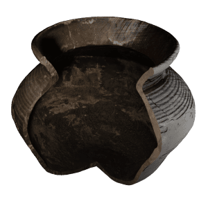 Documentation et Anastilose Virtuelle d’une marmite de cuisine du XV-XVI ͤ siècle 6 Imagen principal de una olla de cocina medieval de Cehegín con su interior seccionado y trazos de dibujo arqueológico. Descubre los detalles arqueológicos de esta pieza que nos transporta a la época medieval y revela aspectos fascinantes de la historia culinaria.