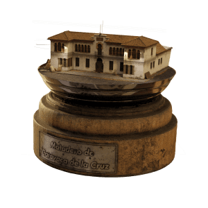 Abattoir de Caravaca en 3D | Reconstruction Virtuelle du Patrimoine du XXe siècle 4 Souvenir en 3D del Matadero de Caravaca en 3D sobre un pedestal. Réplica del edificio neomudéjar como recuerdo del patrimonio arquitectónico de la Región de Murcia.